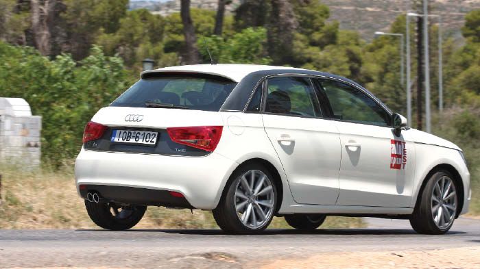 Η σταθερότητα που επιδεικνύει το A1 Sportback είναι υποδειγματική, αλλά η άνεση από την ανάρτηση είναι μέτρια.